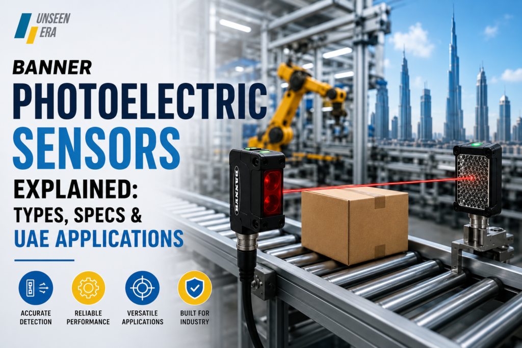 Banner Photoelectric Sensors Explained: Types, Specs & UAE Applications Banner Photoelectric Sensors Explained