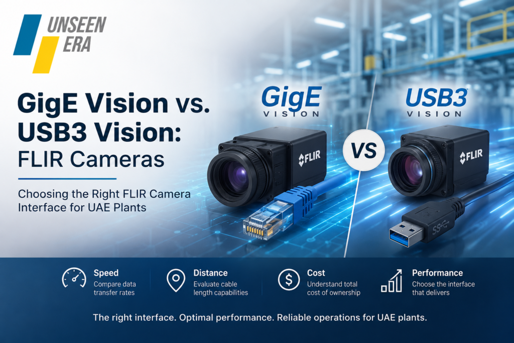 GigE Vision vs. USB3 Vision: Choosing the Right FLIR Camera Interface for UAE Plants GigE vs USB3 Vision: FLIR Cameras